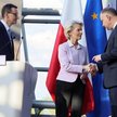 Przewodnicząca Komisji Europejskiej Ursula von der Leyen, prezydent RP Andrzej Duda oraz premier RP 