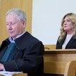 Beata Kozidrak oraz adwokat Maciej Żbikowski na sali rozpraw Sądu Rejonowego Warszawa-Mokotów