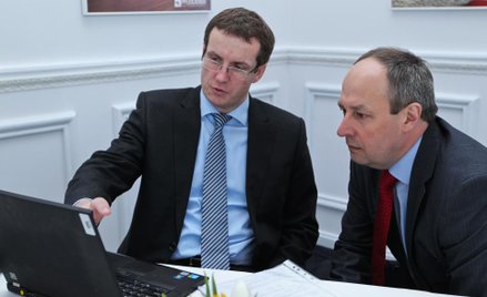 Rafał Karcz, dyrektor finansowy i Wojciech Gątkiewicz, dyrektor ds. transformacji Grajewa