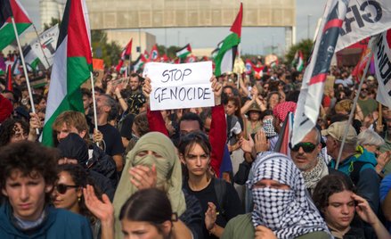 Protest w geście solidarności z Palestyńczykami w Wenecji
