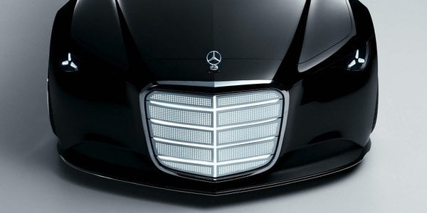 Niesamowita wizja Mercedesa przyszłość. Grill z Adenauera, wnętrze z filmu SF