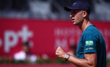 Hubert Hurkacz który został pierwszym od 13 lat półfinalistą turnieju rozgrywanego na kortach ziemny