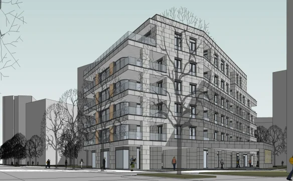 Tak ma wyglądać jeden z budynków, któe chce wybudować SBM "Torwar"