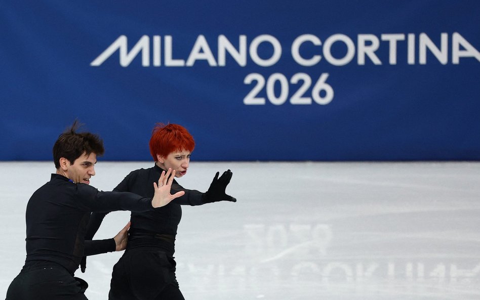 W Mediolanie i Cortinie trenują już m.in. łyżwiarze figurowi. Na zdjęciu francuska para Jewgienia Ło