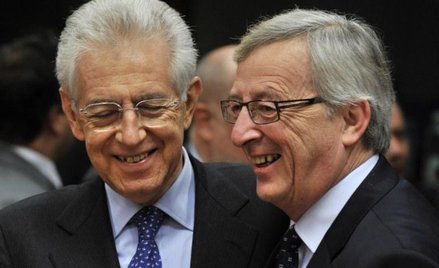 Premierzy Włoch i Luksemburga: Mario Monti i Jean-Claude Juncker