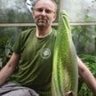 Piotr Dobrzyński, kurator kolekcji roślin tropikalnych w Ogrodzie. Pod jego czujnym okiem oraz dr Ha