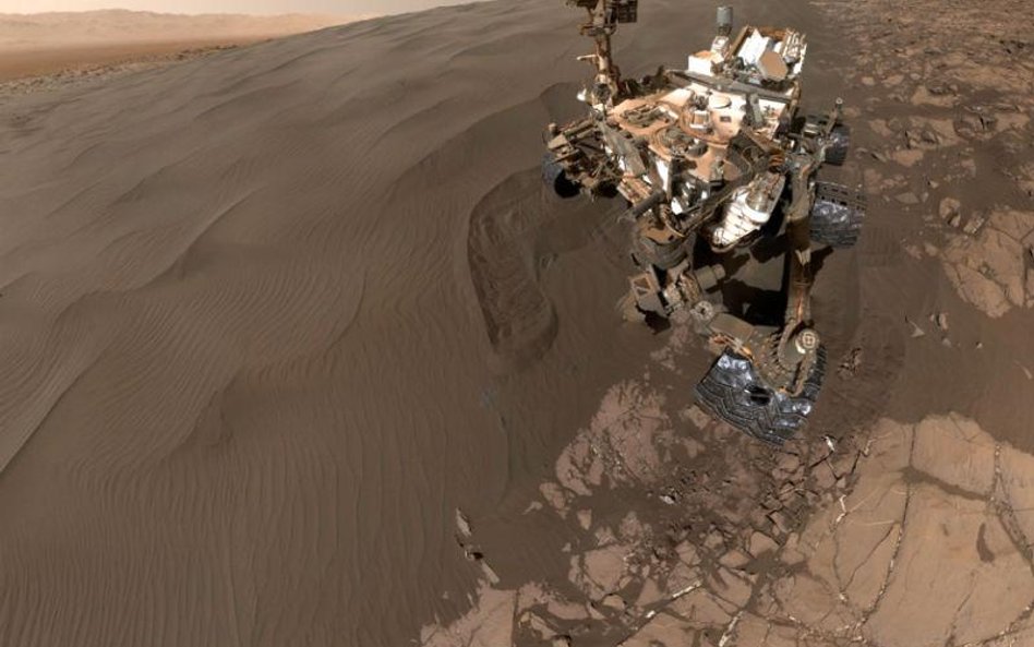 Curiosity zrobił sobie również selfie