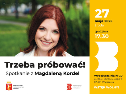 Spotkanie autorskie odbędzie się we wtorek 27 maja o godz. 17:30