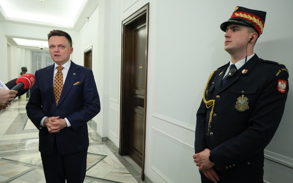 Marszałek Sejmu Szymon Hołownia, lider Polski 2050