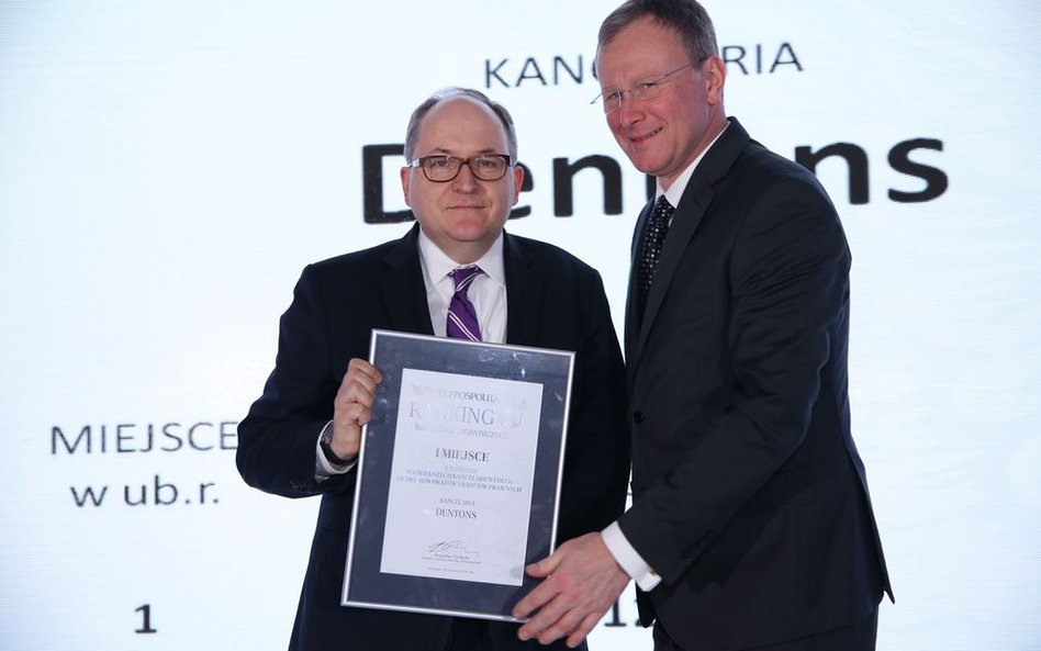 Kancelaria Dentons - I miejsce w rankingu kancelarii według liczby adwokatów i radców prawnych