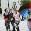 Pikieta zwolenników związków partnerskich