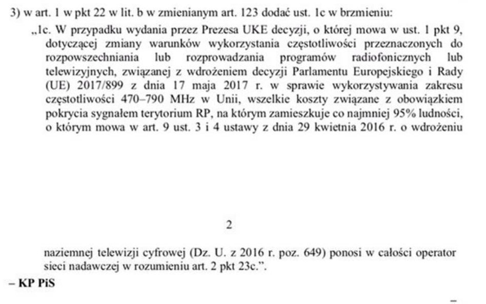 Refarming 700 MHz: posłanki PiS chcą przeforsować zmianę w prawie [nowe2]