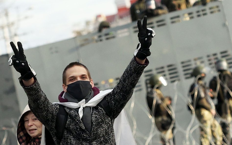 Niedzielny protest w Mińsku