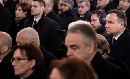Gdańsk, uroczystości pogrzebowe Pawła Adamowicza w Bazylice Mariackiej
