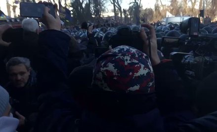 Starcia policji z nacjonalistami w Kijowie