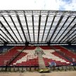 Trybuna budowanego stadionu Wisły Kraków