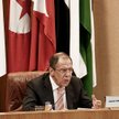 Szef rosyjskiego MSZ Siergiej Ławrow na posiedzeniu Ligi Arabskiej