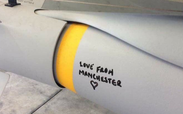 "Pozdrowienia z Manchesteru" na bombie RAF