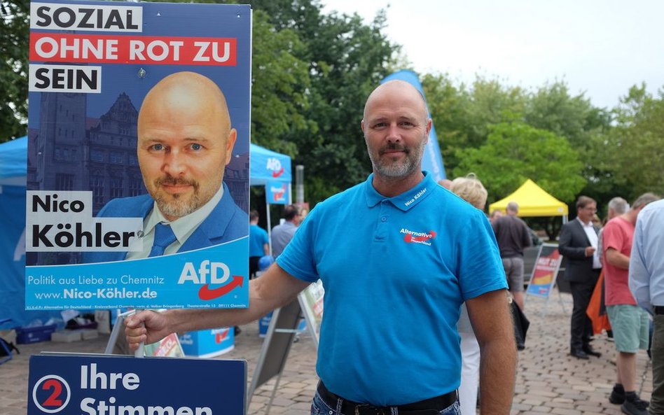 Kandydat AfD w Saksonii Nico Köhler nie buduje swojej kampanii na straszeniu imigrantami