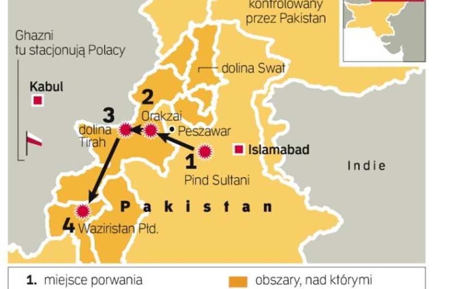 Talibowie przetrzymywali Piotra Stańczaka na terytoriach plemiennych, które są poza kontrolą władz. 