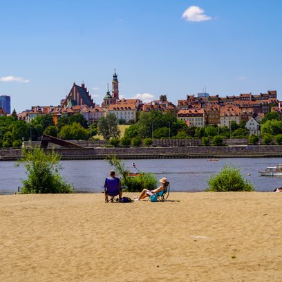 Warszawskie plaże zapewniają znakomite warunki do wypoczynku na łonie natury