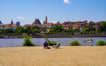 Warszawskie plaże zapewniają znakomite warunki do wypoczynku na łonie natury