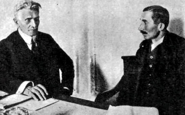 W rządzie Wincentego Witosa (z prawej) wicepremierem został socjalista Ignacy Daszyński. – Z punktu 