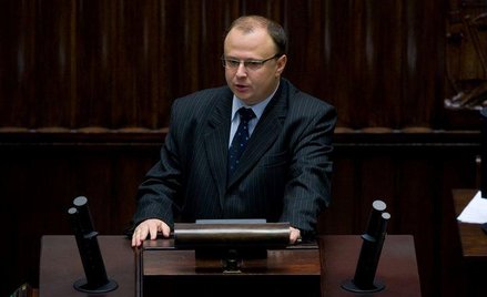 Wojciech Wilk na sejmowej mównicy