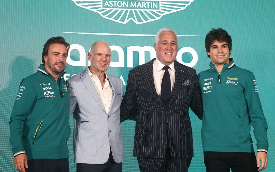 Fernando Alonso, Adrian Newey, Lawrence Stroll i Lance Stroll czyli najważniejsze osoby zespołu Form