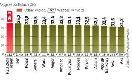 Spore zakupy akcji przez OFE