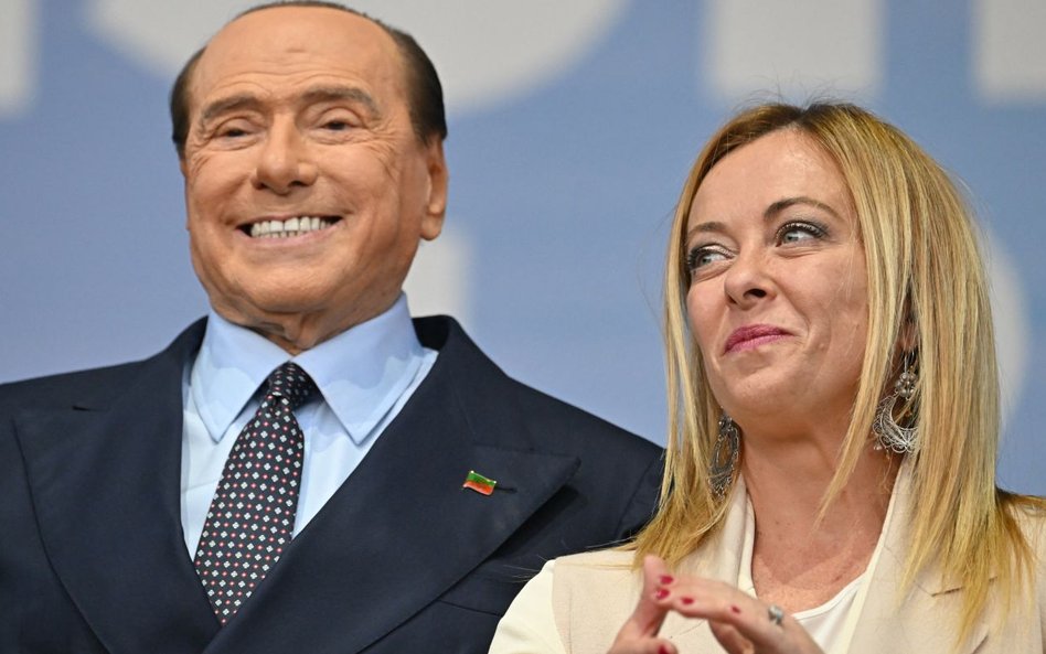 Silvio Berlusconi i Georgia Meloni