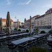 Opustoszały drezdeński Neumarkt