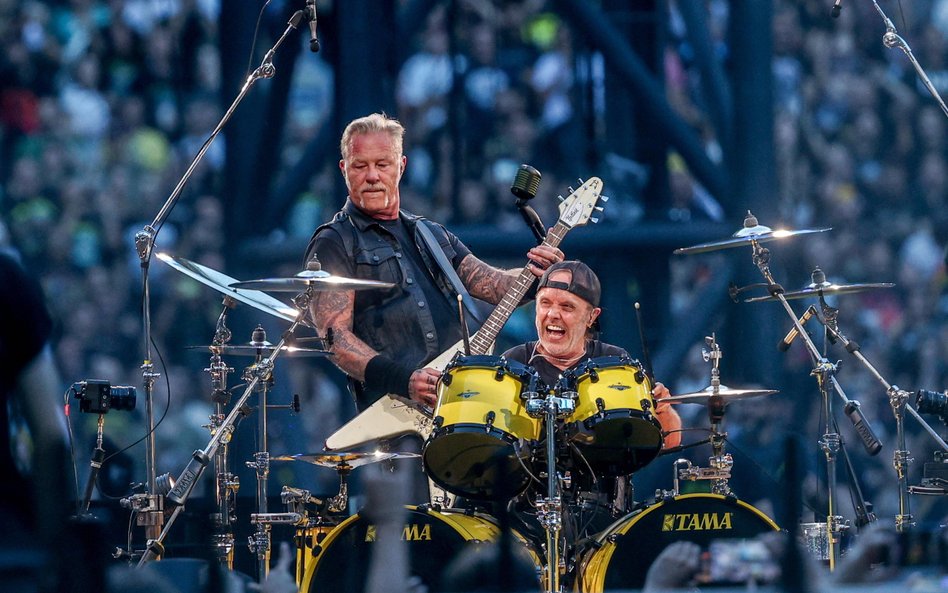 Metallica podczas koncertu w Madrycie