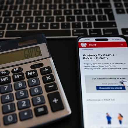 Strona internetowa logowania do Krajowego Systemu e-Faktur