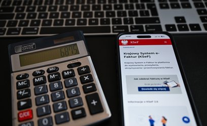 Strona internetowa logowania do Krajowego Systemu e-Faktur