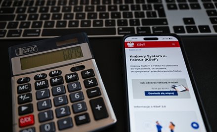 Strona internetowa logowania do Krajowego Systemu e-Faktur