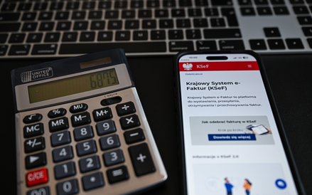 Strona internetowa logowania do Krajowego Systemu e-Faktur