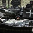 Ukraińskie czołgi, dla odróżniania od rosyjskich, są oznaczane białym krzyżem