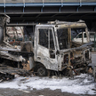 Podpalony autobus w dzielnicy Neukölln