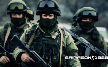 Rosyjscy żołnierze na Krymie zwani "zielonymi ludzikami"