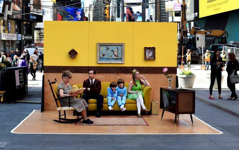 Nowy Jork, Times Square - interaktywna instalacja artysty Justina Bettmana