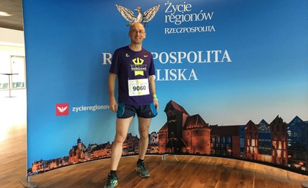Piotr Gralak, grafik komputerowy w „Rzeczpospolitej”, maratończyk.