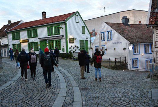 Duża część zabudowy Stavanger jest drewniana