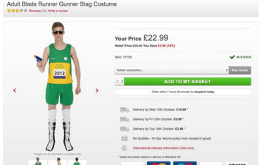 "Blade Gunner". Sklep oferuje strój Pistoriusa na Halloween
