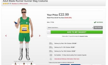 "Blade Gunner". Sklep oferuje strój Pistoriusa na Halloween