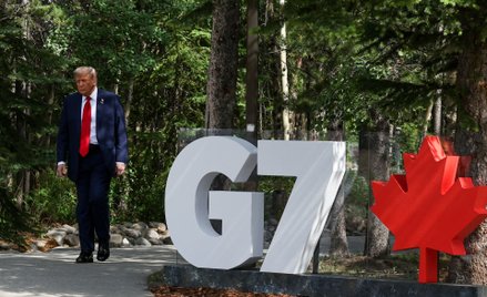 Donald Trump przybył na szczyt G7 do Kananaskis w Kanadzie
