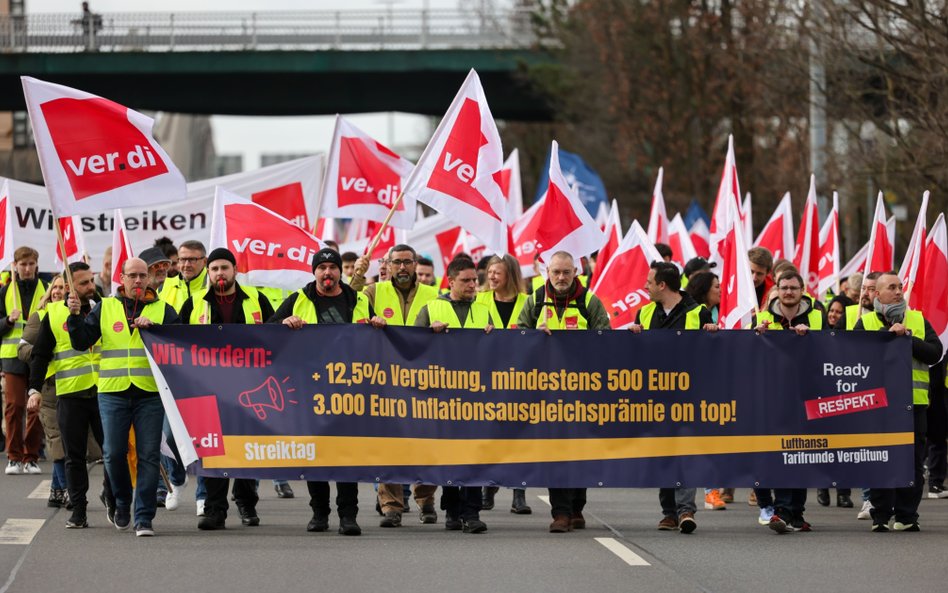 Związkowcy Ver.di z Lufthansy zapowiadają kolejny strajk