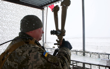 Ukraiński żołnierz w Donbasie