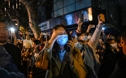 Demonstracja w Szanghaju