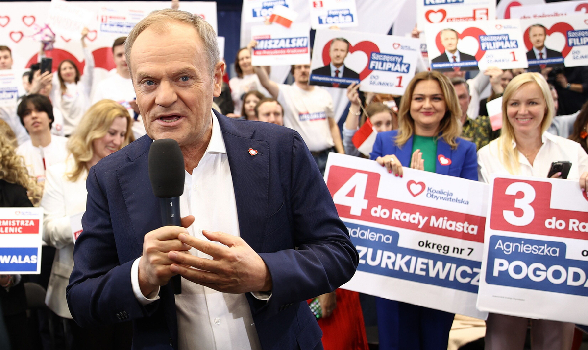 Local elections 2024. Donald Tusk promises 12,000.  PLN for the first child